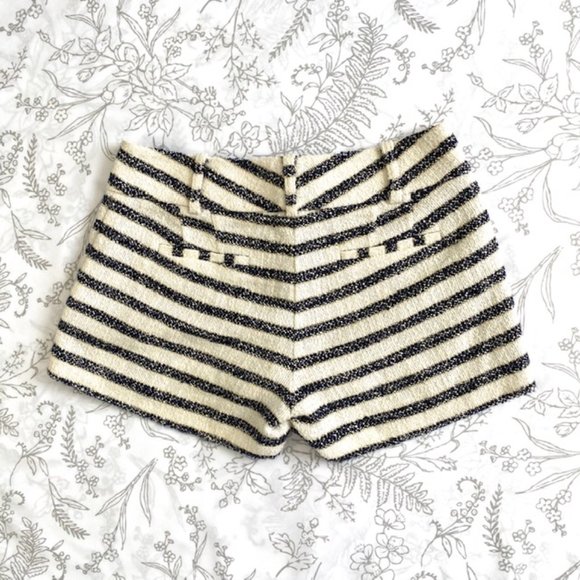 Guess by Marciano Blue Simone Striped Shorts - Picture 6 of 7